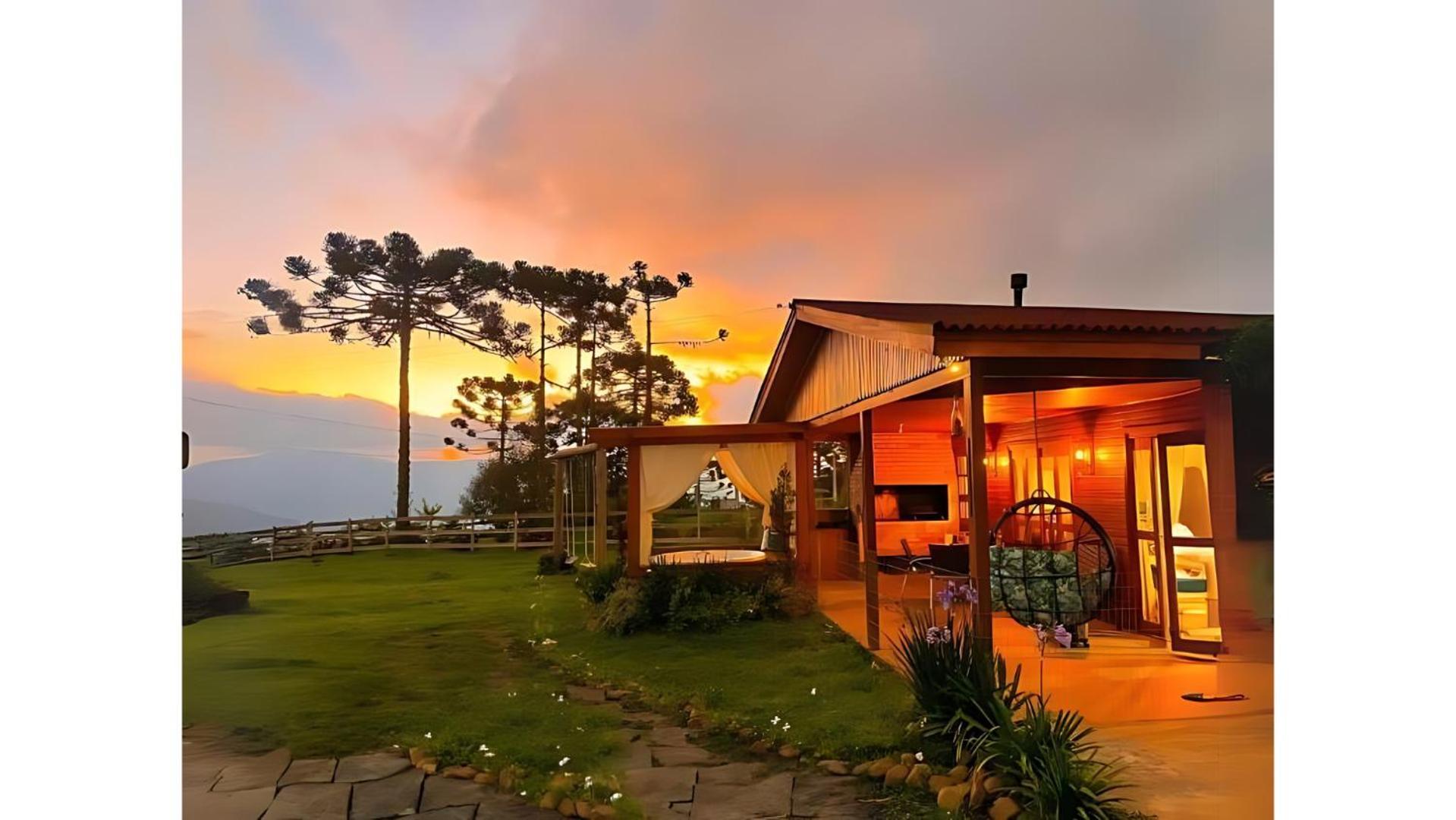 Villa Platto Da Neve:Jacuzzi E Lareira Em Urubici Rg2775 Exterior foto
